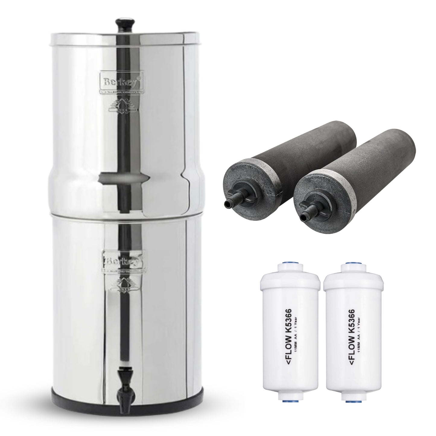 Bundle-Imperial Berkey with Black Berkey Elements and PF2 fluoride filters