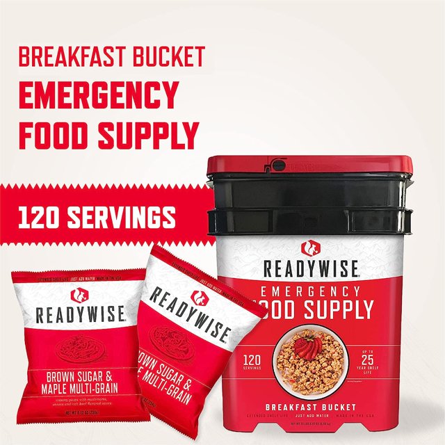 120 Serving Breakfast Only Grab And Go Bucket