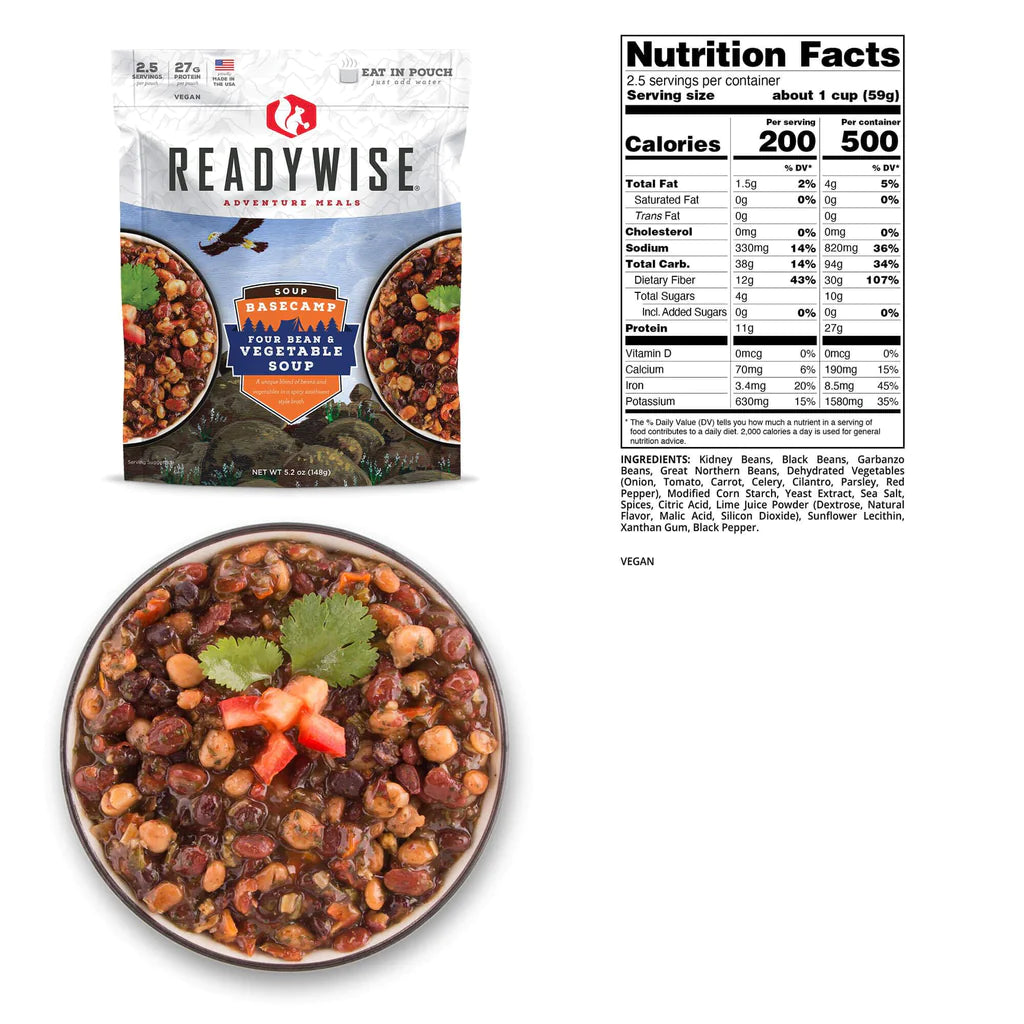 Basecamp Four Bean & Vegetable Soup Case of 6