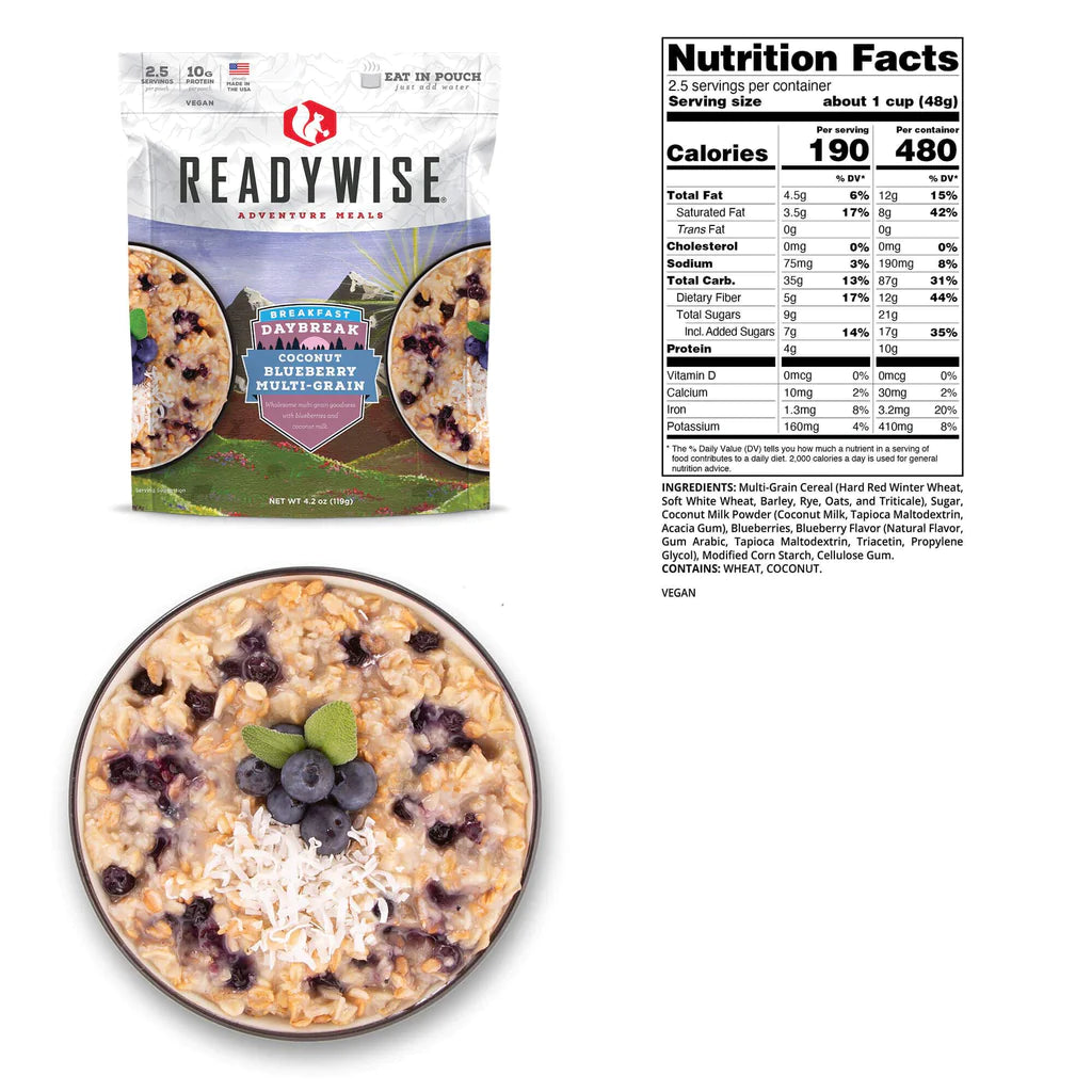 Daybreak Coconut Blueberry Multi-Grain Case of 6