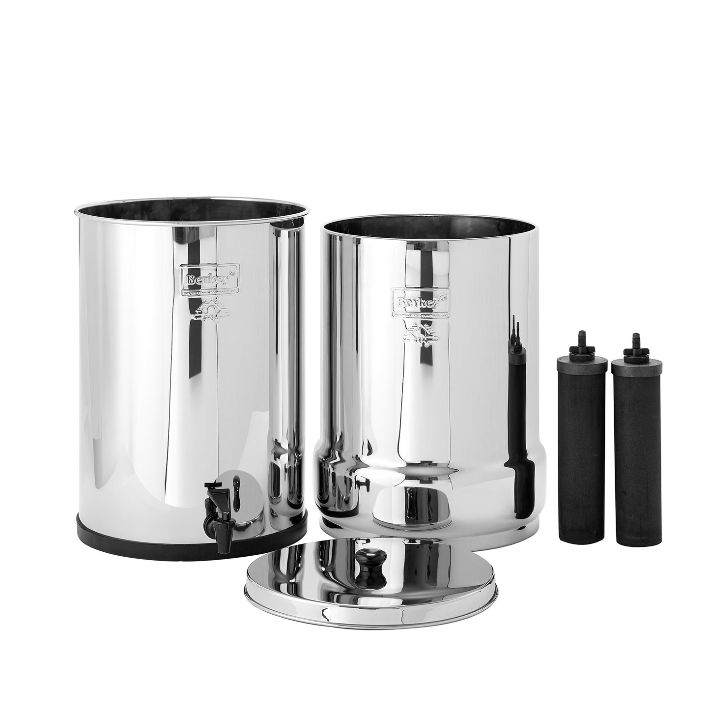 Crown Berkey Water Filter System Includes 2 Black Berkey Filters