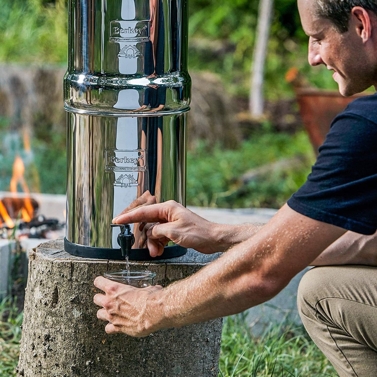 TRAVEL Berkey Water Filter System Includes 2 Black Berkey Filters