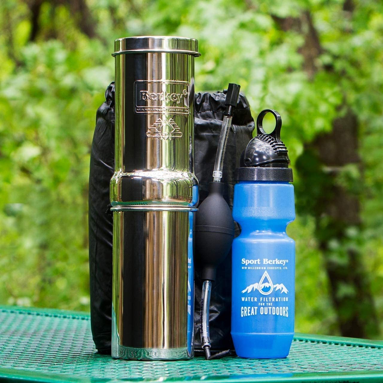 Go Berkey Kit Water Filter and Sport Berkey Bottle (22 oz.)