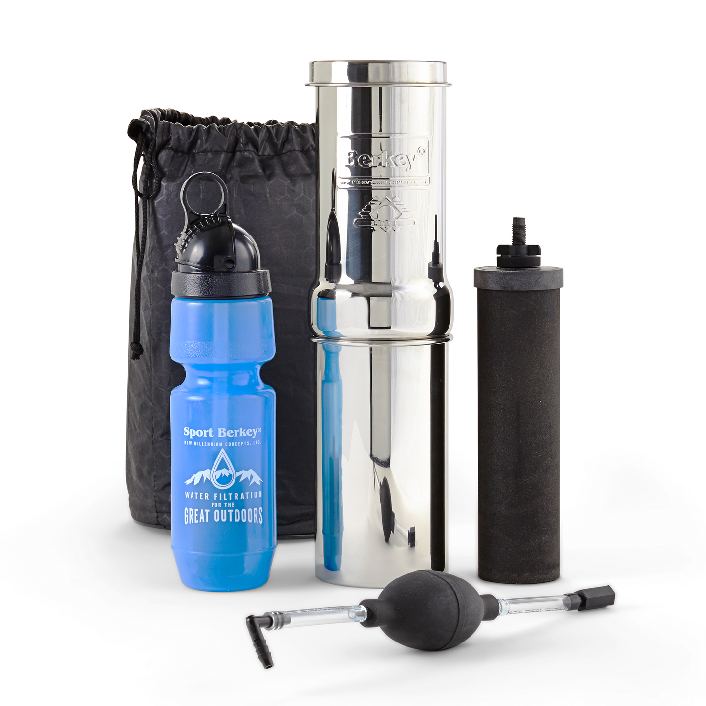 Go Berkey Kit Water Filter and Sport Berkey Bottle (22 oz.)